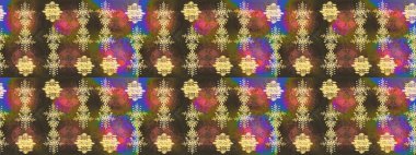 Renkli elementlerle Raster ilginç desen.