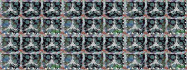 Pürüzsüz desenli, mavi renkli parlak çiçekli halı..