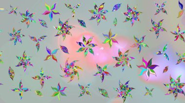 Küçük çaplı çiçeklerdeki basit şirin desenler. Tekstil veya kitap kapakları, imalat, duvar kağıtları, baskı, hediye paketi ve yapıştırma kitabı için çiçek eskizi geçmişi. Raster illüstrasyonu.