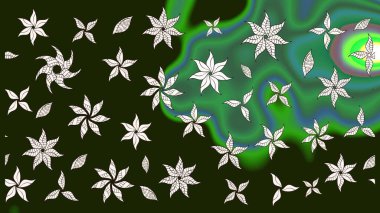 -Gri çiçekler. Çiçek kolajı. Raster deseni. Çiçek arkaplan. Doğa. Küçük çiçekte güzel bir desen var. Çiçek bileşimi.