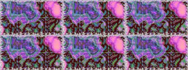 Güzel kumaş deseni. Renkli Yaz Temalı Kusursuz Arkaplan. Güzel, pürüzsüz bir desen. Yazdır. Raster çiçekli arka plan. Düz Çiçek Elementleri Tasarımı.