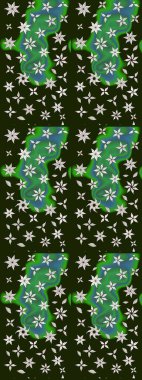 Raster Hip kumaş deseni. Eskiz Vintage Çiçek Deseni.