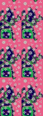 Eskiz arkaplan modeli. Raster hisseleri. Pembe üzerine çiçekler. Suluboya, elle çizilmiş.