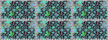 Mavi renkli şirin tekstil tarzında. Çiçek arkaplan. Çiçek duvar kâğıdı. Renkli, pürüzsüz desen. Raster illüstrasyonu.