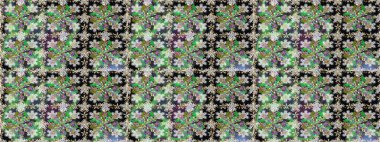 Yeşil renklerdeki altın element. Lüks, kraliyet ve Viktorya dönemi konsepti. Süslü raster dekorasyonu. Klasik barok çiçekli desenli altın sarısı yeşil.