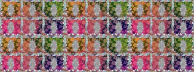 Raster illüstrasyonu. Küçük çiçekteki sevimli çiçek deseni. Güzel karalama çiçekleri olan kusursuz çiçek desenleri. Güzel kumaş deseni.