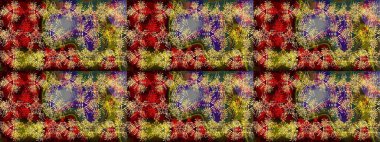 Yılbaşı kış tasarımı için renkli kar taneleri. Elle çizilmiş kartanesi karalaması. Raster illüstrasyonu.