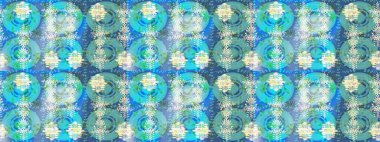 Raster Noel soyut renkli arka plan ve tatlı kar tanesi. Mavi, nötr ve yeşil renkler ve kar taneleri. Raster illüstrasyonu.