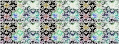 Renkli Yaz Temalı Kusursuz Arkaplan. Tarafsız renklerde çiçekler. Düz Çiçek Elementleri Tasarımı. Raster illüstrasyonunda trendsiz çiçek deseni.