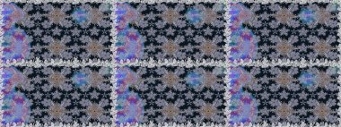 Şirin, zarif çiçekler Raster illüstrasyonu. Yapraklı kusursuz desen. Tekstil için figür. Davetiye ve kartpostal tasarımı için dekoratif çiçek unsurları. Poster veya kapak için arkaplan.