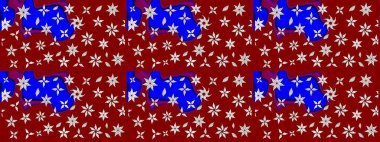 Küçük çiçekteki sevimli çiçek deseni. Kırmızı renkte çiçekler.