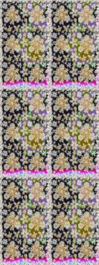 Raster altın desen. Raster illüstrasyonu. Doğu tarzı arabesk. Altın elementli gri renkler. Kusursuz altın desenli bukleler..