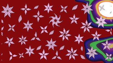 Çizim çiçek deseni duvar kağıdı, web sitesi arka planı, ambalaj kağıdı, davetiye, broşür, afiş veya web sitesi için kullanılabilir. Karalama elementleri. El çizimi Raster illüstrasyonu.