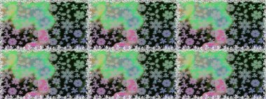 Parmak izi, kumaş, duvar kâğıdı, tekstil için raster dokusu. Renkli grunge soyut arka planda Cologray ve nötr çiçeklerle gelişir. İşlemeli çiçek desenli..