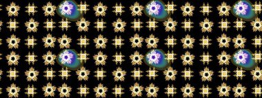 Düz dizayn. Siluet kar taneleri tabelası siyah, sarı ve kahverengi renkleri izole ediyor. Grafiksel element dekorasyonu. Kar Tanesi Mozaik ikonu. Raster skeci. Sembol kışı, donmuş, Noel, yeni yıl tatili.