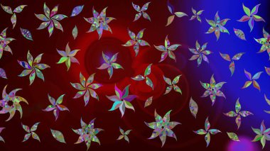 Yatak çarşafları, ceket, paket tasarımı, kumaş ve moda kavramları için tekstil baskısı. Eskiz modeli etnik tasarım. Çiçekleri, deniz kabukları, mandalaları ve suluboya efektleri olan deniz altyapısı.