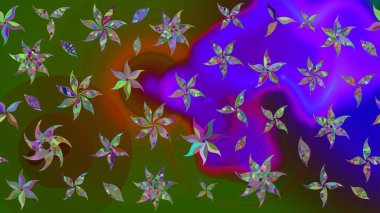 Tekstil, kumaş, kapaklar, duvar kağıtları, baskı, naylon, koleksiyon defteri, örgü, dekupaj için güzel bir eskiz. Millefleur 'lar. Küçük yeşil çiçekli oldukça eski bir besin torbası deseni..