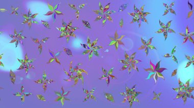 Mor renkler üzerine çiçek desenli çizim, el yapımı papatyalar, papatyalar. Tekrarlayan çiçek arkaplanı, zarif menekşe çiçek duvar kağıdı.