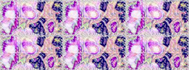 Raster illüstrasyonu. Bahar çiçekli, dikişsiz, sevimli çiçek deseni. Güzel kumaş deseni.