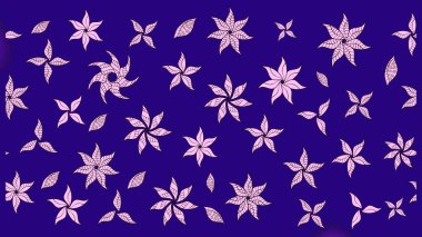 Mavi renkte güzel çiçekli eskiz deseni, suluboya çiçek deseni, duvar kağıdı, kart ya da kumaş için fayanslı. Raster..