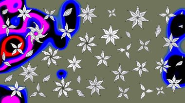 Küçük yeşil çiçeklerle oldukça eski bir besin torbası deseni. Tekstil, kumaş, kapaklar, duvar kağıtları, baskı, paket, koleksiyon defteri, örgü, dekupaj için çiçek arkaplanı..