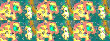 Moda baskıları için zarif bir şablon. Sarı çiçekli bahar çiçekleri. Küçük renkli çiçekler. Motley illüstrasyonu. Küçük çiçekte şirin desenler.