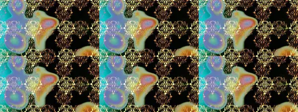 Kusursuz bir geçmişi var. Raster illüstrasyonu. Miles Fleur, süslü püslü bir süs. Eski usul. Tomurcukları papatya çiçekleri olan sevimli bir çiçek deseni. Kumaş, tekstil ve duvar kağıdı baskısı için..