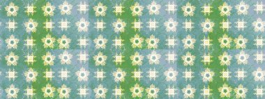 Kar tanesi yeşil ve mavi renklerde izole edilmiş. Raster illüstrasyonu. Kar Tanesi Simgesi. Raster illüstrasyonu.