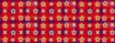 Raster kar taneleri arka plan. Kar tanesi renkli desen. Renk arka plan üzerinde izole soyut kar taneleri ile düz tasarım. Raster resim. Snowflakes desen.