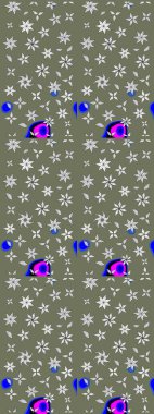 Parlak elementlerin. El çizimi Raster çizimi. Çizim çiçek deseni duvar kağıdı, web sitesi arkaplanı, paket kağıdı, davetiye, broşür, pankart veya web sitesi için kullanılabilir.