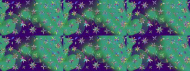 Çiçekli bahar çiçekleri. Küçük renkli çiçekler. Motley illüstrasyonu. Küçük çiçekte güzel bir desen. Moda baskıları için zarif bir şablon.