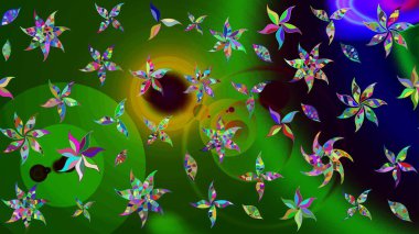 Organik motif arka planı. Çizim kalıbı. Ultraviyole kumaş deseni. Raster illüstrasyonu.