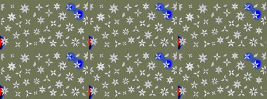 Çiçek desenli çizim. Raster illüstrasyonu. Asya tekstil tarzında. Güzel kumaş deseni. Renkli Bahar Teması eskiz kalıbı. Düz Çiçek Elementleri Tasarımı.