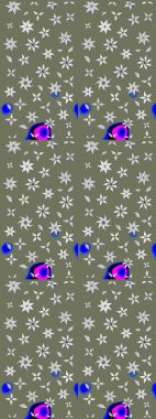 Parlak elementlerin. El çizimi Raster çizimi. Çizim çiçek deseni duvar kağıdı, web sitesi arkaplanı, paket kağıdı, davetiye, broşür, pankart veya web sitesi için kullanılabilir.