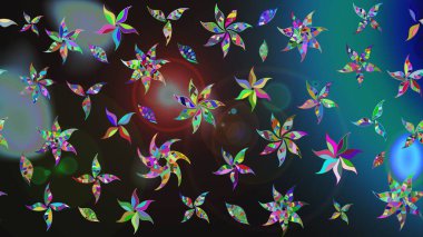 Tekstil için suluboya eskiz deseni. El çizimi çiçek çizimi deseni (fayans). Şirin çiçekli, desenli, gri renkli çizim deseni.