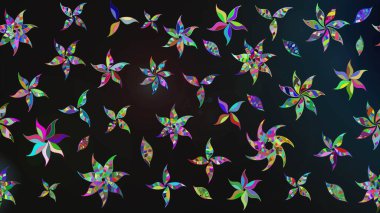 Renkli Bahar Teması eskiz kalıbı. Çiçekli çizim şekli. Düz Çiçek Elementleri Tasarımı. Gri renkli çiçekler.