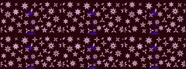 Raster deseni. Süslü kumaş deseni. Çiçekli çiçek deseni, suluboya..