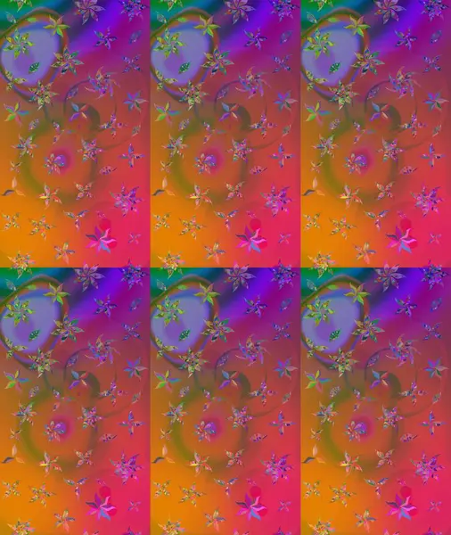 Klasik çiçekler. Yaz çiçekleri teması. El çizimi, soyut ve süslü elementler. Suluboya resim taklit Raster çizimi. Turuncu renkler.