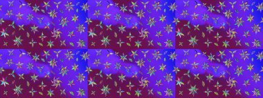 Renkli Bahar Teması eskiz kalıbı. Menekşe renginde zarif çiçek buketi suluboya. Düz Çiçek Elementleri Tasarımı. Raster illüstrasyonu.