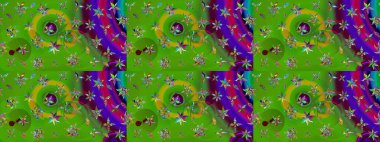 Çizim çiçek deseni duvar kağıdı, web sitesi arka planı, ambalaj kağıdı, davetiye, broşür, afiş veya web sitesi için kullanılabilir. Parlak elementlerin. El çizimi Raster illüstrasyonu.