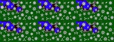 Güzel kumaş deseni. Raster suluboya deseni, narin çiçekler, yeşil çiçekler, tebrik kartı şablonu..