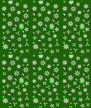 Çiçek desenli raster, yeşil çizgi grafik desenli soyut raster arkaplan. Modern stil dokusu.