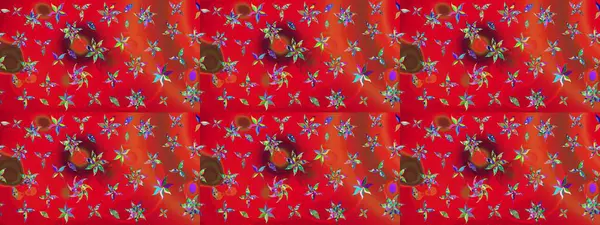 Tomurcukları çiçek olan sevimli bir çiçek deseni. Kumaş, tekstil, duvar kağıdı baskısı için. Raster. Raster illüstrasyonu. Eskiz geçmişi. Antika retro tarzı.