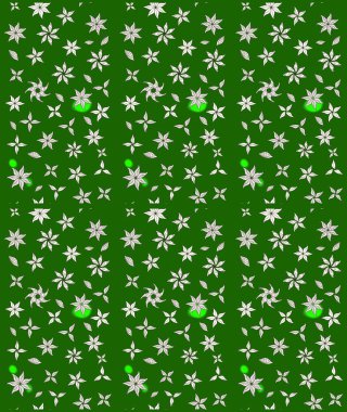 Çiçek desenli raster, yeşil çizgi grafik desenli soyut raster arkaplan. Modern stil dokusu.