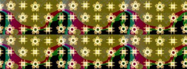 Kahverengi renkli çiçekler. Gömlek baskısı için çiçek boyası. Çiçek eskiz kalıbı geçmişi.