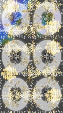 Renkli elementlerle Raster ilginç desen.