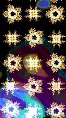 Son moda kar taneleri ve elementler onun kartlarını gösteriyor. Retro tarzı doku, soyut kış elementleri. Süper tasarım posteri, kapak tasarımı, siyah, kahverengi ve mavi renkli kart tasarımı. Kar taneleri tasarımı.