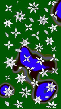 Kartlar, davetiyeler, tarih kartları ve daha fazlası için kullanılabilir. Büyük bir çiçek boyası seti. Raster şirin suluboya çiçek deseni çizimi.