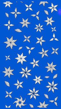 Manzaralı çiçek deseni. Çiçek kompozisyonu, el boyası, hassas şablon. Sevgililer günü ve tebrik kartı konsepti için şık bir davetiye. Üst görünüm, yumuşak mavi renk biçimi.