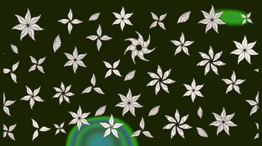 Üzerinde gri renkte çiçekler olan bir çiçek deseni çiz. Suluboya tarzında gri renkte çiçekler.